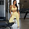 ensemble de vêtements de sport et de yoga pour femmes, survêtement, vêtements de sport, de fitness, d'entraînement, push up, soutien gorge, leggings