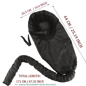 Bonnet à capuche pour sèche-cheveux, accessoire Extra Large, réglable, pour conditionnement en profondeur, bonnet chauffant pour séchage amélioré avec sangle élastique
