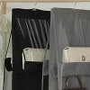 Organisateur suspendu de sac à main noir avec 6/8 poches, sac de rangement pliable en tissu Oxford pour placard familial et chambre à coucher