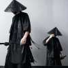Cardigan Kimono noir traditionnel japonais, costume de Cosplay Diablo samouraï Ninja, manteau de Style Hanfu chinois, Streetwear, nouvelle collection 2023