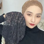 Été respirant dentelle sous écharpe casquette musulman intérieur Hijab casquettes islamique Turban Bonnet sous Hijab chapeau