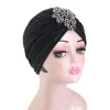 turban indien pour femmes musulmanes, bonnet hijab perlé brillant, bonnet chimio contre le cancer, perte de cheveux, écharpe de sauna, bonnets à la mode, nouveau