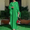 abaya musulman pour femmes robes de soirée 2025 caftan à lacets marocain dubaï ramadan abayas islam robes arabe longue robe jalabiya
