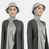 hijab en mousseline de soie avec casquette de baseball, écharpe de sauna, bonnet instantané, prêt à porter, sports d'été, islam, nouveau