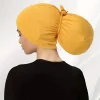 turban musulman doux pour femme, casquettes hijab intérieures, bonnet islamique, sous écharpe indienne, perte de cheveux, enveloppement de sauna féminin, nouveau, 2025