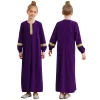 robe abaya musulmane du moyen orient pour adolescentes, costume de fête à thème d'halloween, mascarade du ramadan eid, robe maxi de prière à manches longues