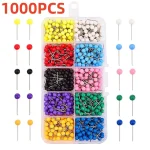 Épingles de localisation légères, perles, 10 documents, bricolage patchwork, couture, aiguille de positionnement, accessoire de vêtement, 1000 pièces/lot