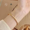 bracelet en argent pur s999 pour femmes, avec gravure sur or, gourde en émail, fleur de prunier porte bonheur, soulagement, haute bijoux, cadeau