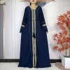 2025 nouveau dubaï dame robe élégante en mousseline de soie ouvert abaya mode femmes robe vêtements islamiques femmes robe de soirée avec écharpe