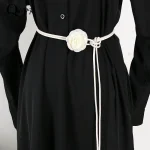 Bohemian Floral Waist Rope For Women White Belt With Small Charming Style Charming Style High-End Dress Waisto