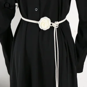 Bohemian Floral Waist Rope For Women White Belt With Small Charming Style Charming Style High-End Dress Waisto