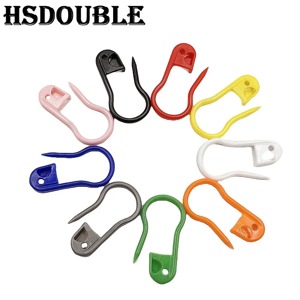 Épingles de sûreté en plastique colorées, marqueurs de tricot, Clips de points au Crochet pour bricolage, tricot, couture, accessoires pour vêtements artisanaux, 100 pièces/boîte