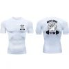chemises de compression athlétiques pour hommes, protection contre les éruptions cutanées, entraînement, fitness, couche de base, sous vêtements, t shirts à séchage rapide