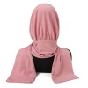 prêt à porter fermeture hijab instantané pour les femmes musulmanes couverture complète bandeau écharpe islam turban casquettes turbante mujer