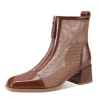 sandales à talons de styliste pour femmes, chaussures élégantes à talons mi hauts, escarpins épais, tendance 2025, nouvelle robe sexy, zapatillas de mujer
