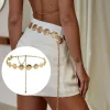 Chaîne de taille fine en métal pour femmes, élégante, ronde et irrégulière, accessoire Sexy, ceinture de robe, accessoires de taille, à la mode