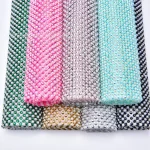 Autocollant de garniture en biscuits pour document AB, perles, résine, diamant, maille, correctif, auto-adhésif, bricolage, vêtements, meubles, 24x40cm