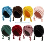 E56A Elegant Women&rsquo;s Backs Turban Head Enveloppent confortable à mode