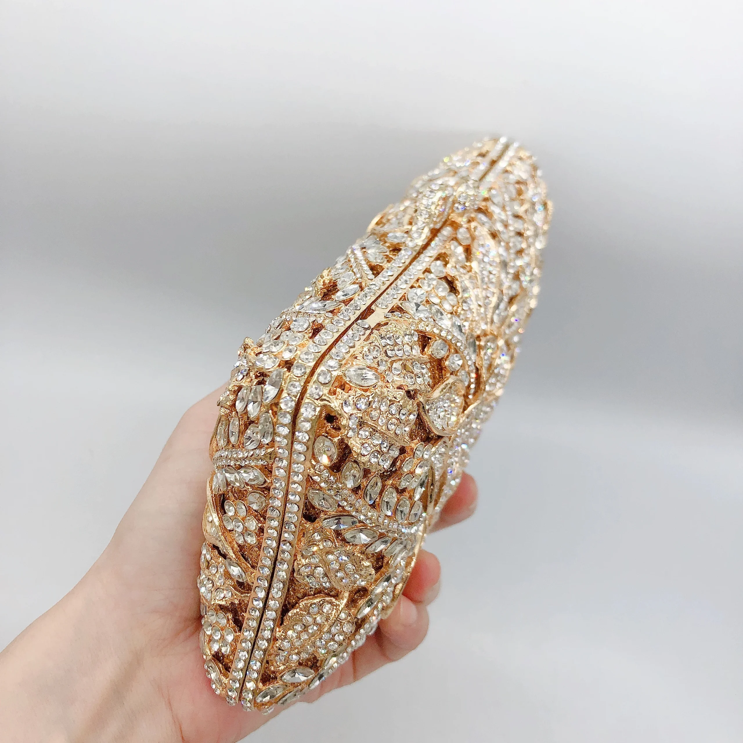 pochette double hexa pétale, sac de soirée floral géométrique pour femme. sac à main botanique personnalisé oem, vente en gros à faible moq de factory direc