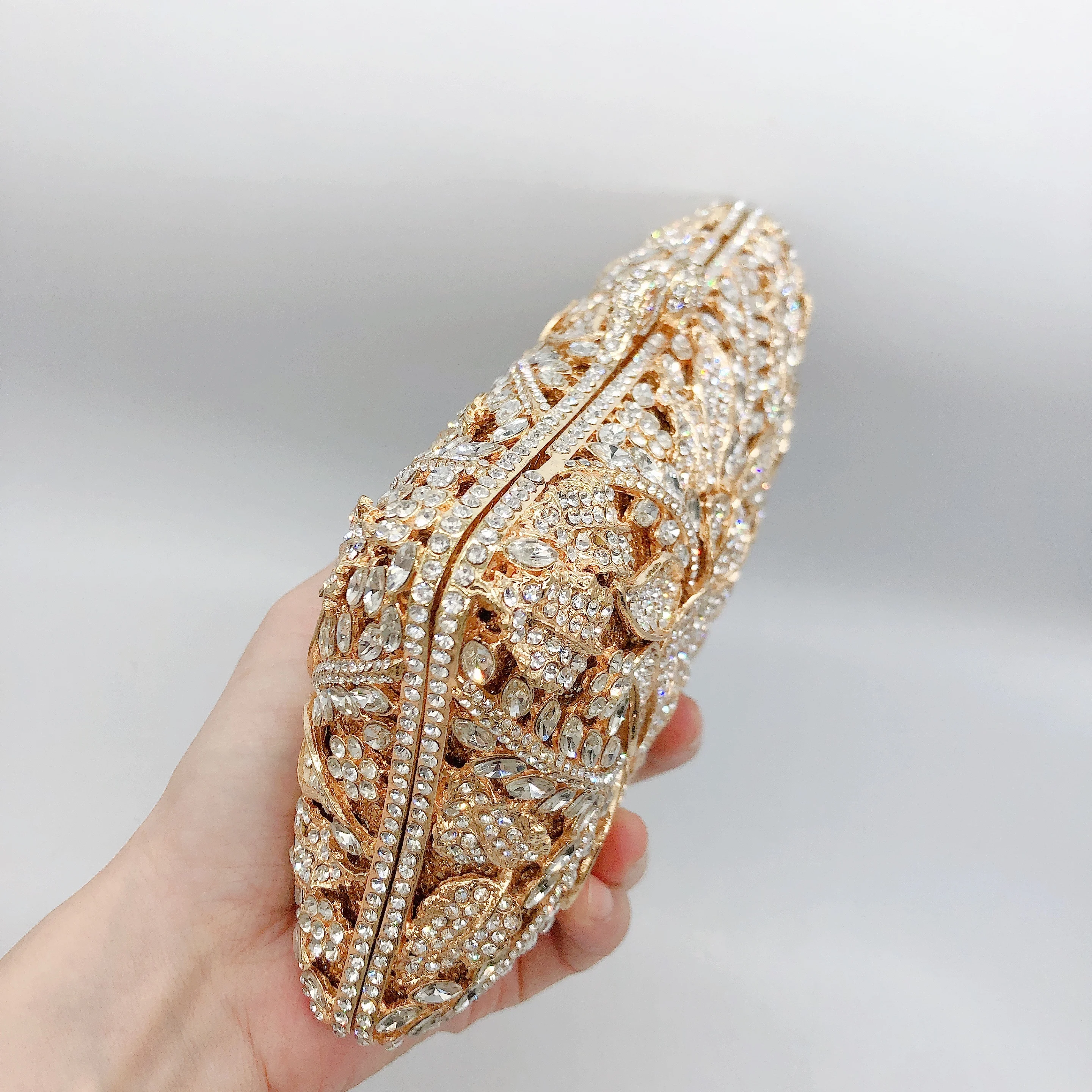 Pochette double hexa-pétale, sac de soirée floral géométrique pour femme. Sac à main botanique personnalisé OEM, vente en gros à faible MOQ de Factory Direc
