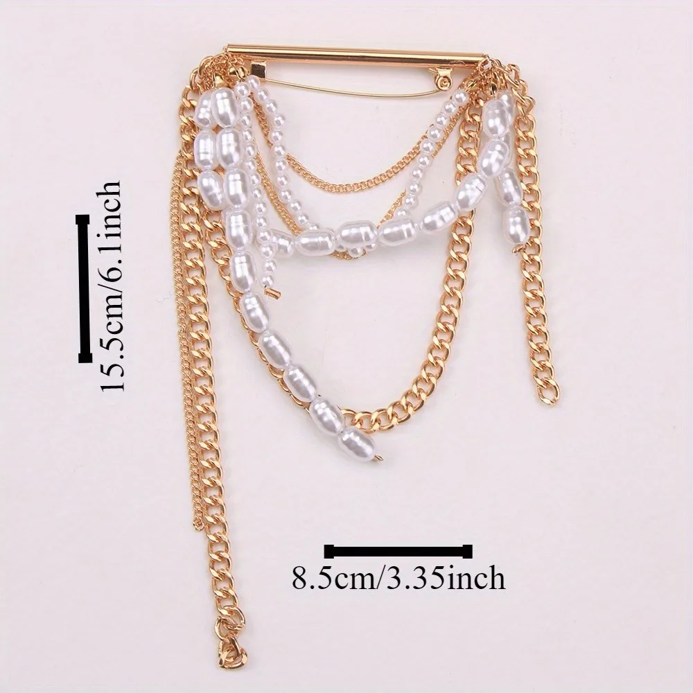 Broches en perles exquises pour femmes et filles, épingles vintage, pompon, carillon, corsage, fête, banquet, accessoires de mode