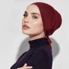 casquette hijab intérieure musulmane sans silp, respirante pour femmes, sous capuchons, jersey de coton élastique, bonnet sous shampooing