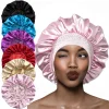Nouveau femmes Satin strass chapeau de couchage soins des cheveux Salon maquillage bandeau musulman Hijab tête couverture Bonnet bonnet de douche accessoires