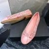 chaussures de ballet pour femmes, nouvelles chaussures simples à tête ronde avec nœud, confortables et décontractées, fond plat, bouche peu profonde, 2025