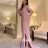 aileen robes de festa dubaï robes de soirée de luxe 2025 manches longues plume فساتmaverapersonnalisé Élégant robes de bal sexy