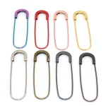 Grands épingles de sûreté multicolores en métal, 80mm, bijoux de sécurité, broche, couvertures, jupes, marqueurs de points, épingle de sûreté, fournitures de couture
