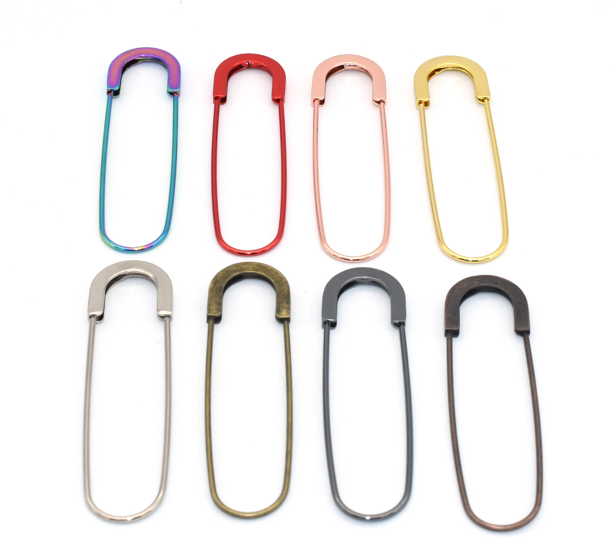 Grands épingles de sûreté multicolores en métal, 80mm, bijoux de sécurité, broche, couvertures, jupes, marqueurs de points, épingle de sûreté, fournitures de couture