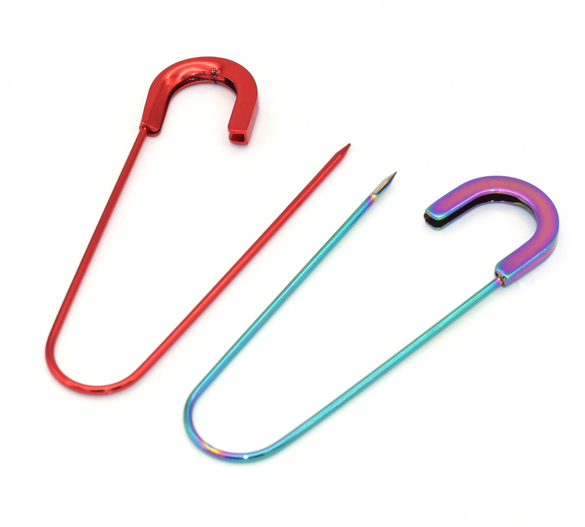 Grands épingles de sûreté multicolores en métal, 80mm, bijoux de sécurité, broche, couvertures, jupes, marqueurs de points, épingle de sûreté, fournitures de couture