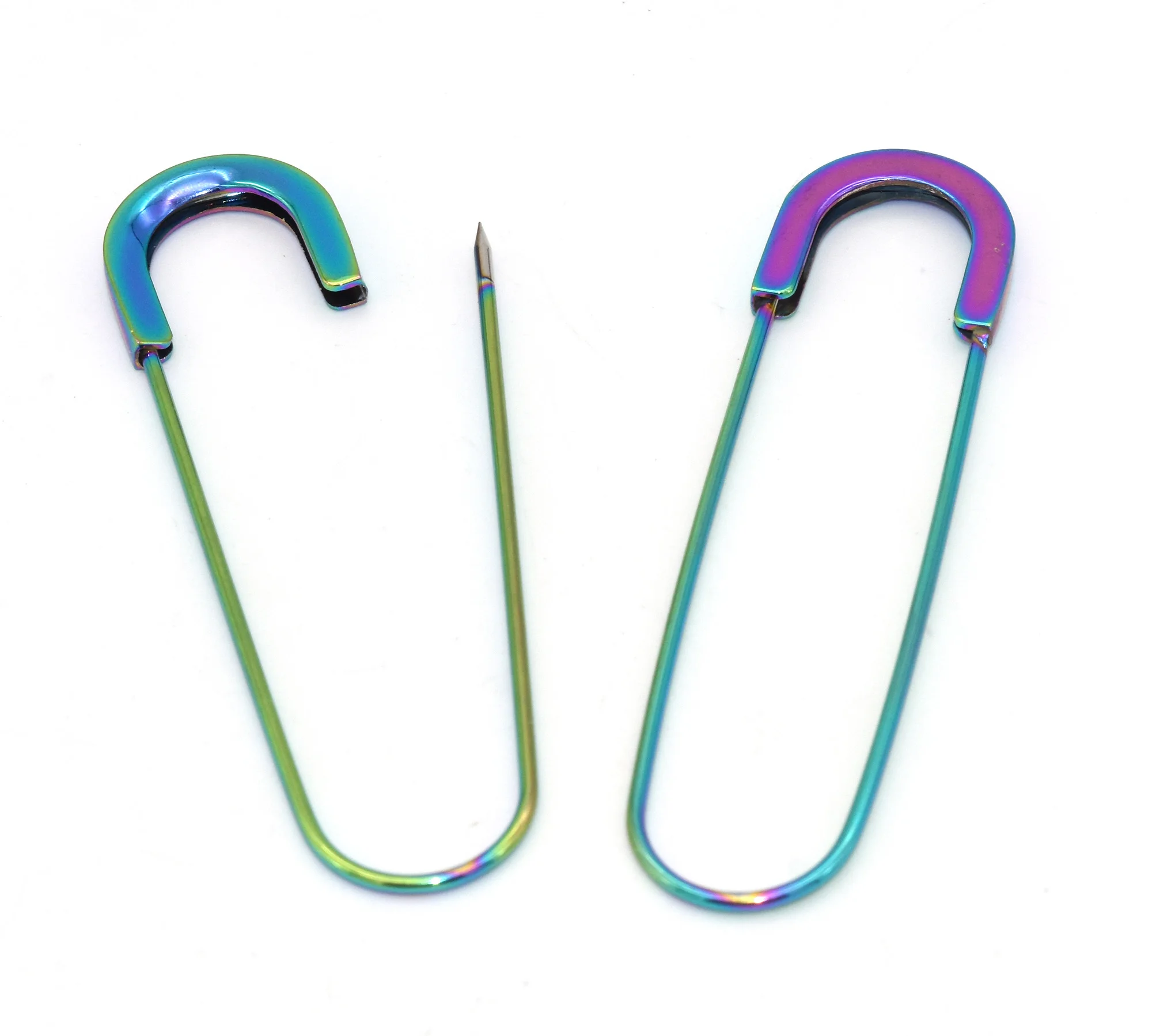 Grands épingles de sûreté multicolores en métal, 80mm, bijoux de sécurité, broche, couvertures, jupes, marqueurs de points, épingle de sûreté, fournitures de couture