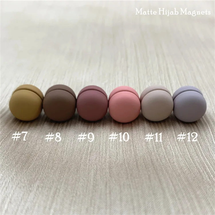 Épingles hijab en métal magnétique pour Écharpe musulmane, couleur macarone, sécurité islamique sans pinces, sauna, Écharpe, accessoires, 256