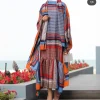 abaya boubou en coton imprimé à manches à volants pour femmes musulmanes, moyen orient, dubaï, été, grande taille, cartographie, tenues de ramadan, fête