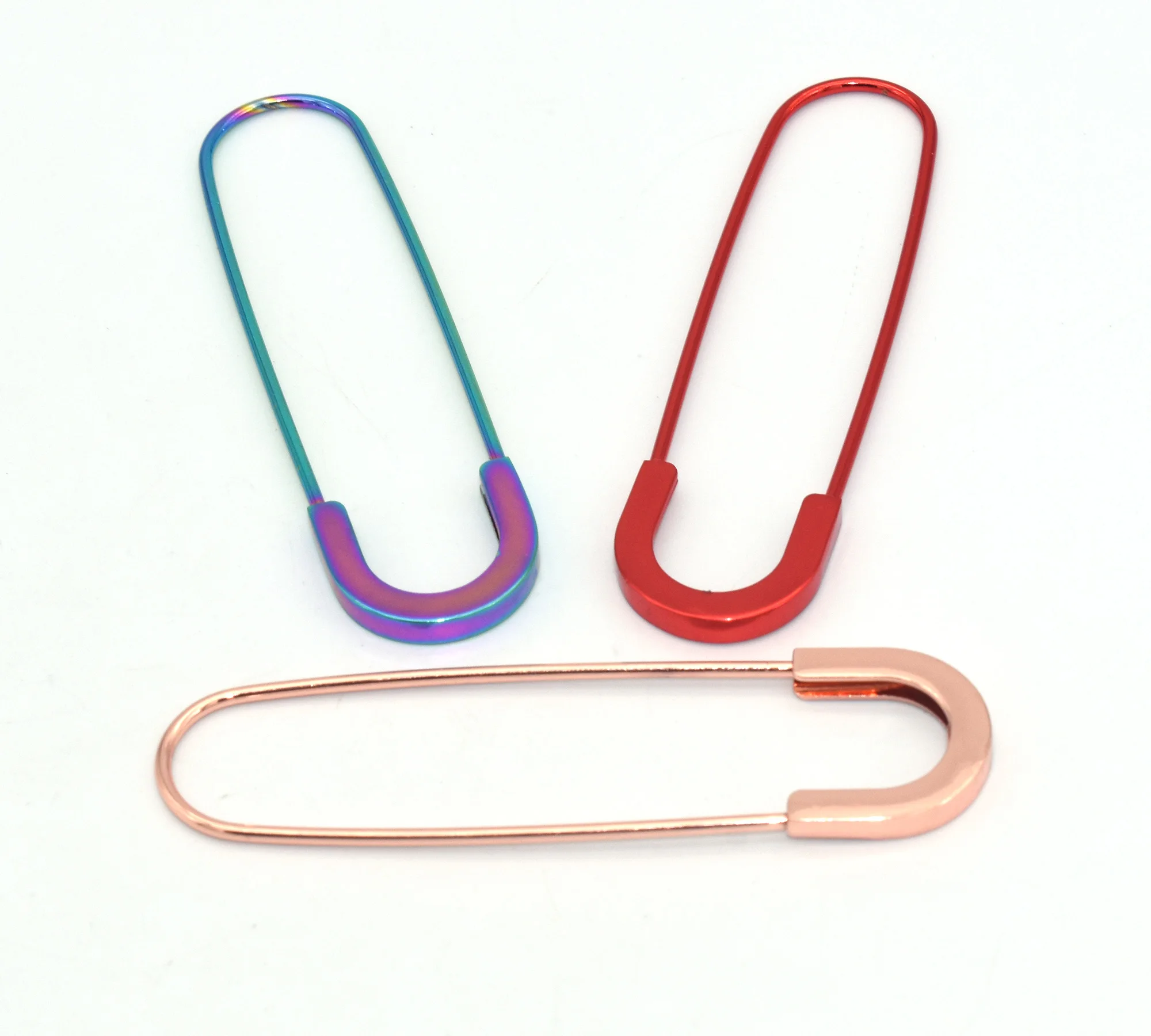 Grands épingles de sûreté multicolores en métal, 80mm, bijoux de sécurité, broche, couvertures, jupes, marqueurs de points, épingle de sûreté, fournitures de couture
