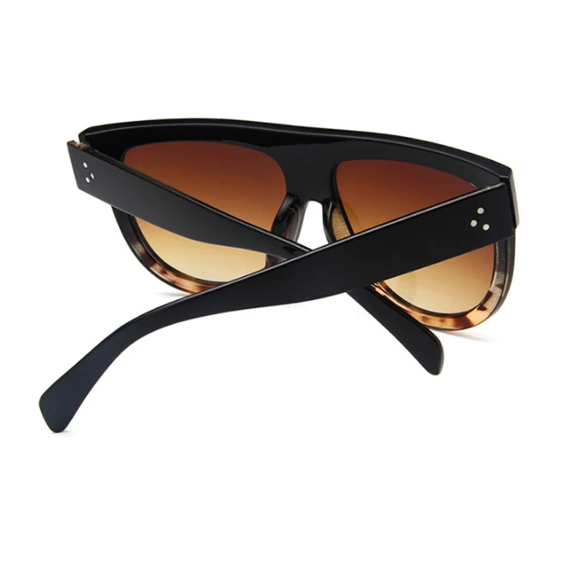 Monture surdimensionnée nuances noires lunettes De soleil carrées femme ovale marque concepteur Vintage mode lunettes De soleil femme Oculos De Sol