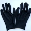 gants de protection du travail en coton, gants de travail confortables, gants de protection des mains, gants noirs pour livres à la maison, 12 paires