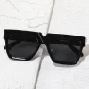 Lunettes de soleil de mode femme marque concepteur luxe lentille lunettes de soleil pour femme carré surdimensionné nuances dame