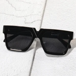 Lunettes de soleil de mode femme marque concepteur luxe lentille lunettes de soleil pour femme carré surdimensionné nuances dame
