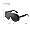 lunettes de soleil bouclier surdimensionnées hommes marque design 2025 lunettes de sport en plein air une pièce lentille miroir lunettes de soleil futuristes femmes s154
