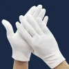 Gants en coton blanc 3 paires, pièces monnaie pour femmes hommes, mains sèches, service d&rsquo;archive, nettoyage bijoux, Inspection d&rsquo;argent 20