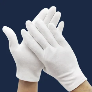 Gants en coton blanc 3 paires, pièces monnaie pour femmes hommes, mains sèches, service d&rsquo;archive, nettoyage bijoux, Inspection d&rsquo;argent 20