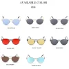 lunettes de soleil rétro rondes, à double faisceau, vintage, punk, marque de luxe, uv400, petite monture, mode printemps, 2021