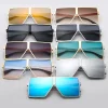 respzed lunettes de soleil carrées miroir pour femmes et hommes, monture en métal, vintage, à la mode, uv400, q807