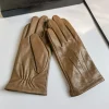 2025 élégant mode gants de conduite véritable cuir de chèvre véritable gants femmes mode hiver automne mitaines courtes g600