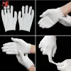 gants de protection en coton blanc, 6/12 paires, pour le travail, l'inspection des bijoux, gants de sécurité jetables, légers, unisexes, doux