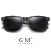 GM – lunettes de soleil rétro en bois de noyer, respectueuses de l&rsquo;environnement, polarisées UV400, en bambou, pour hommes, tendance, lentille Anti bleue, 7061h