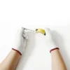 12 paires de gants résistants à l'usure en fil de coton blanc pour la réparation domestique mitaines de travail hygiéniques et durables