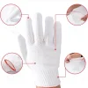 12 paires de gants résistants à l'usure en fil de coton blanc pour la réparation domestique mitaines de travail hygiéniques et durables